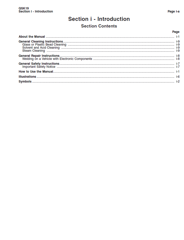 Komatsu QSK19 Series Engine Maintenance Manual 3666232