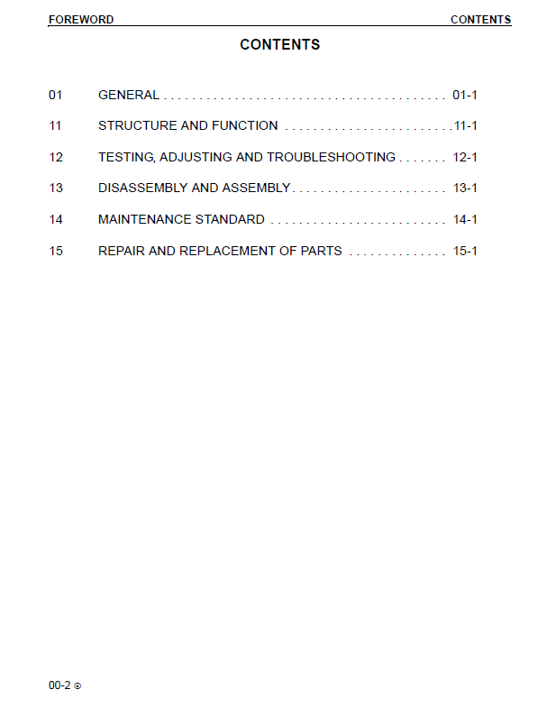 Komatsu SAA12V140ZE-2 Shop Manual CEBM002603 PDF