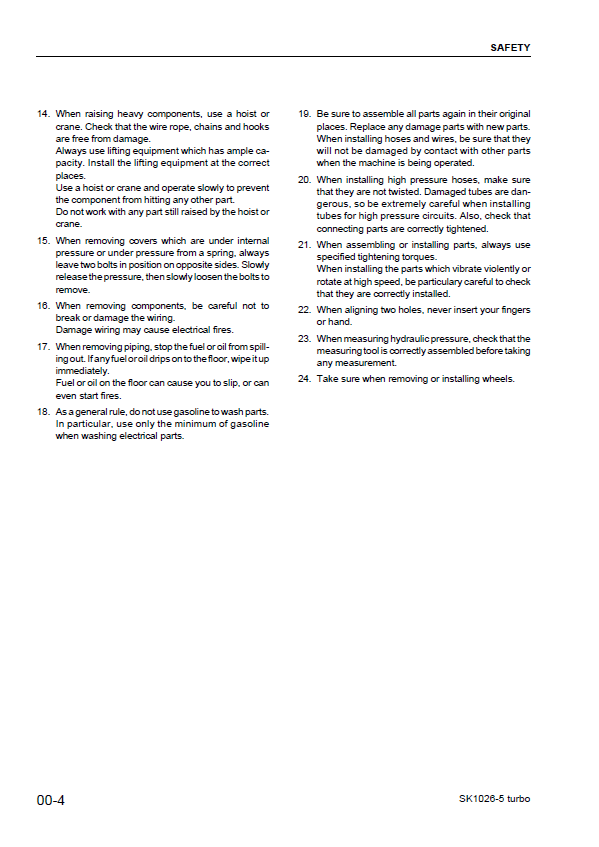 Komatsu SK1026-5 Skid-Steer Loader Repair & Maintenance Manual PDF