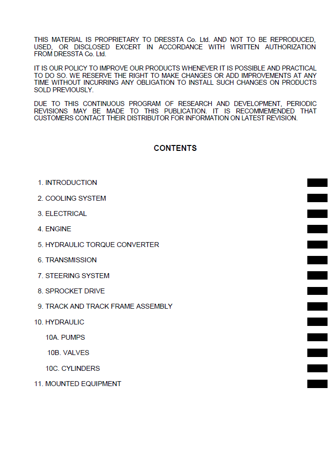 Komatsu TD-40C Crawler Tractor Service Manual SMTD40C98-1E