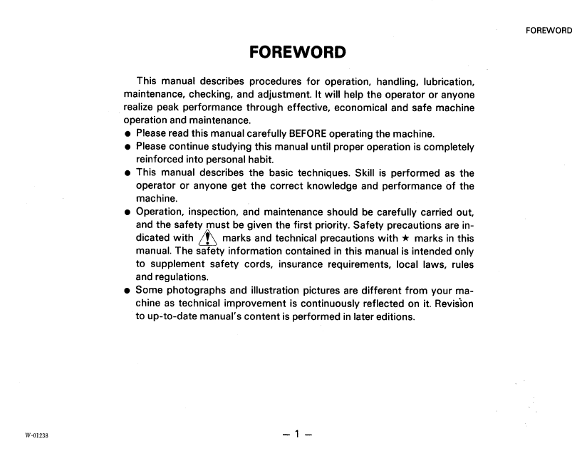 Komatsu WA100-1 and WA150-1 Maintenance Manual SEAM04160101