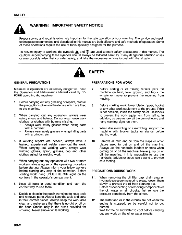 Komatsu WA120-1LC Loader Maintenance and Repair Guide CEBDW16040