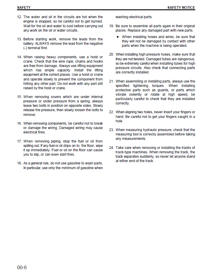 Komatsu WA180-3 Repair Manual CEBD001900 PDF