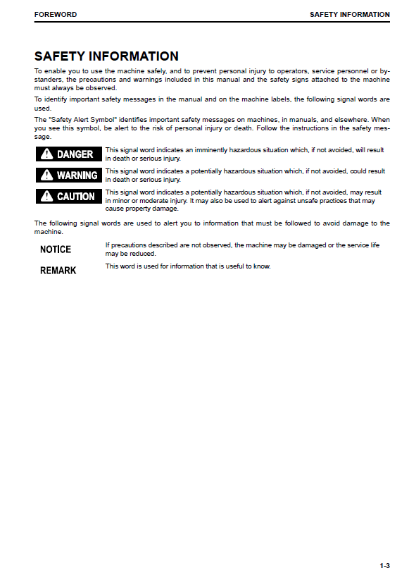 Komatsu WA200-8 Wheel Loader Service & Operation Guide (Form TEN00776-00)