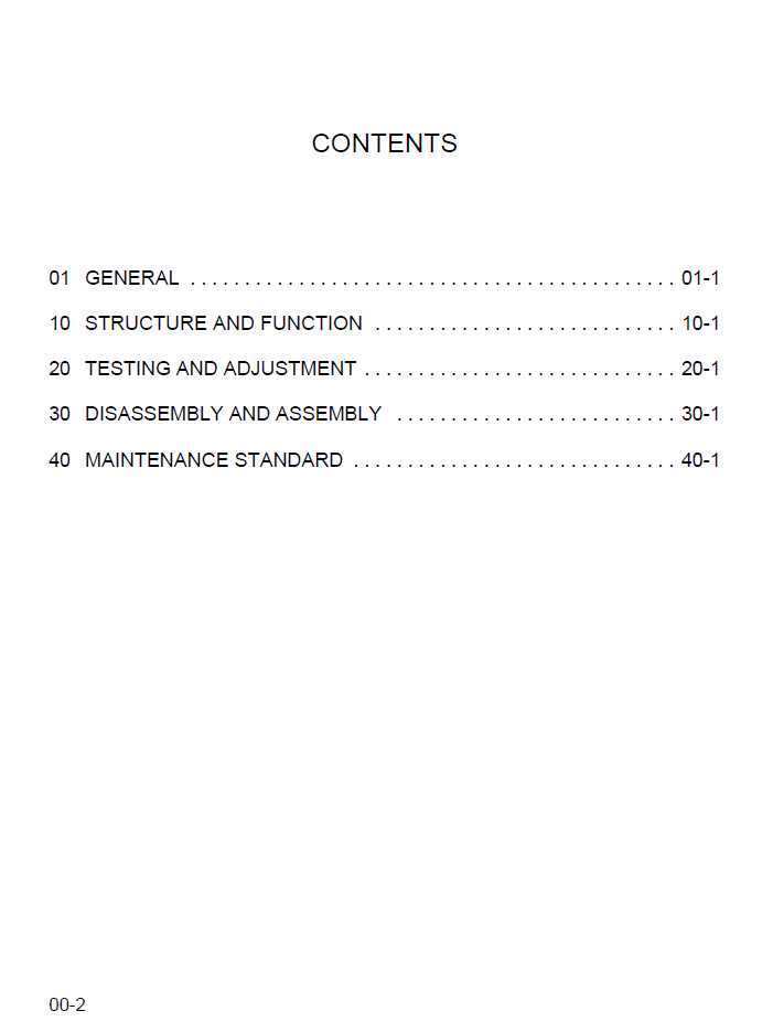 Komatsu WA250-3L Shop Repair Manual CEBD001301 PDF