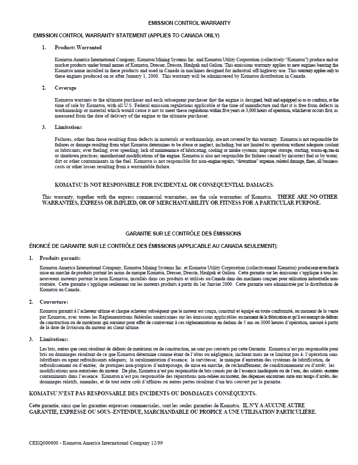 Komatsu WA250-3MC Wheel Loader Service & Maintenance Manual (CEAM005802)
