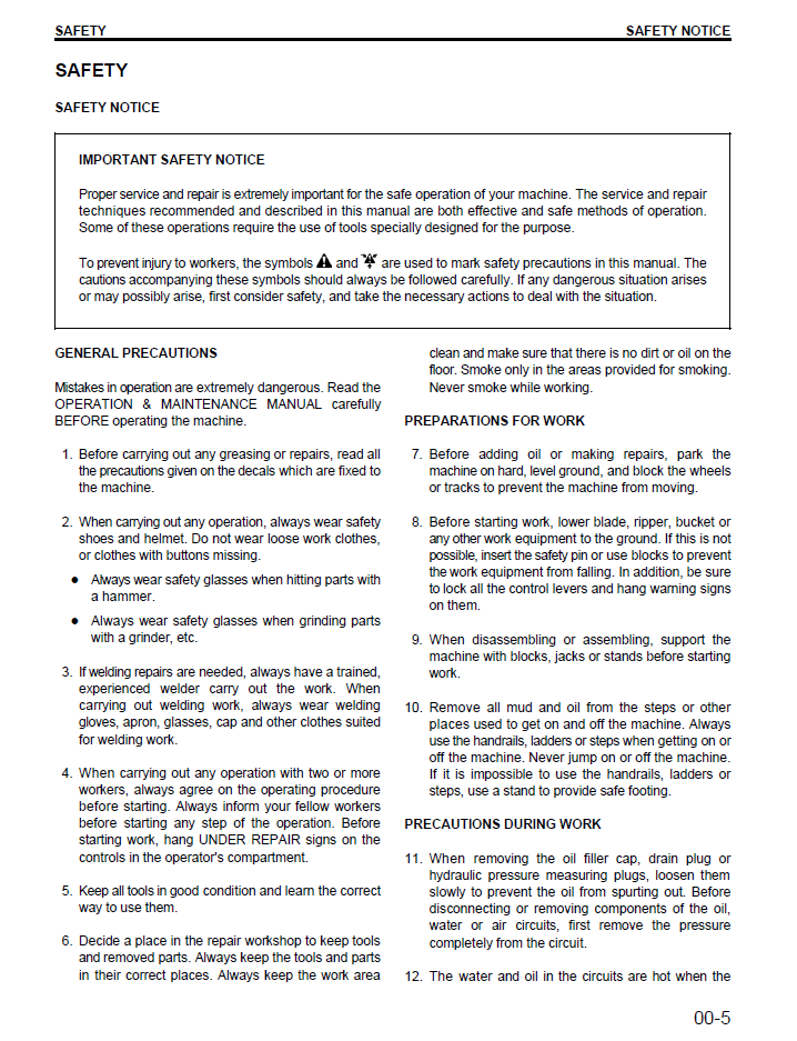 Komatsu WA250-3 Parallel Tool Carrier Maintenance Guide CEBD001801 PDF
