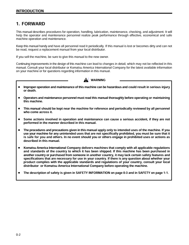 Komatsu WA250-3 Parallel Tool Carrier Service Manual PDF