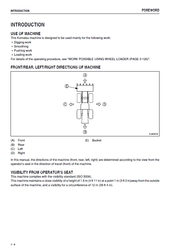 Komatsu WA250-6 Operation and Maintenance Manual (PDF Download)