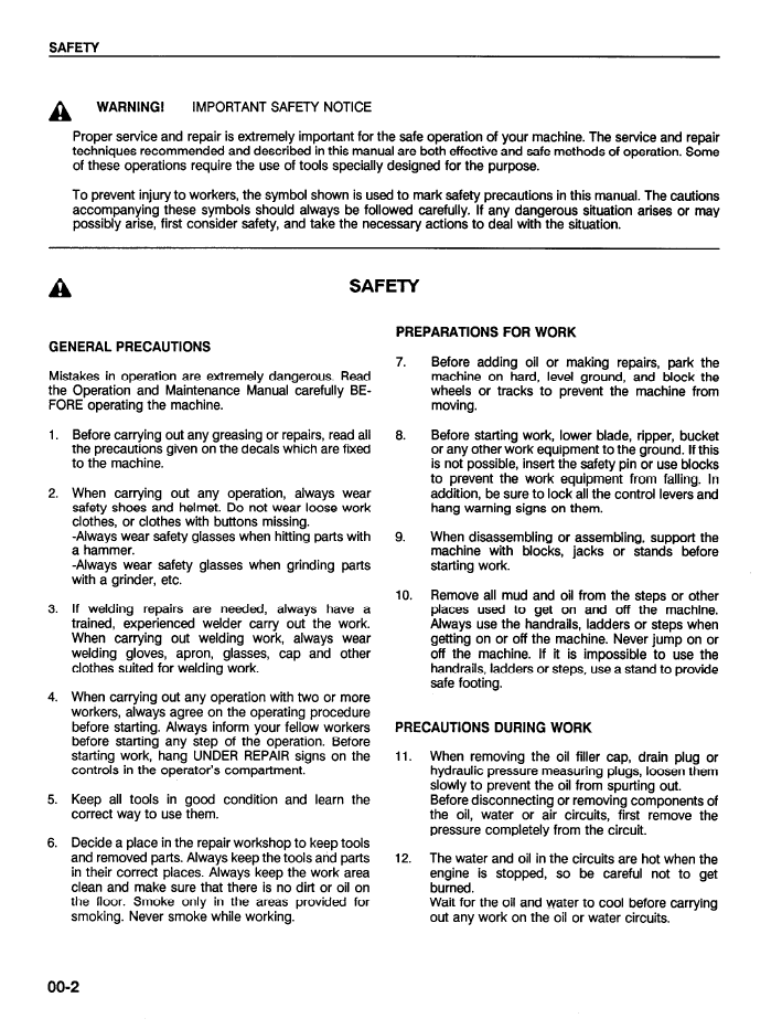 Komatsu WA320-1LC Loader Maintenance Guide CEBDW19020 PDF