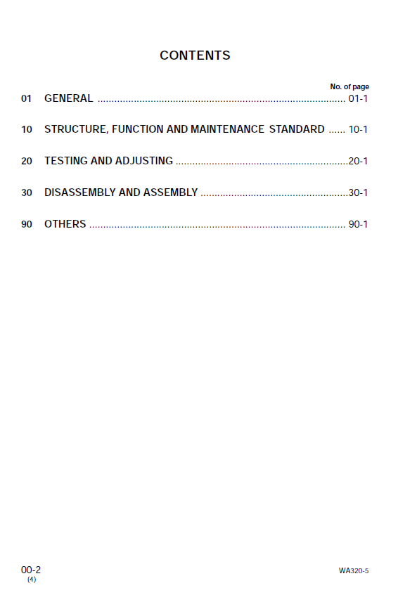 Komatsu WA320-5 Engine Shop Manual PDF SEBM034608