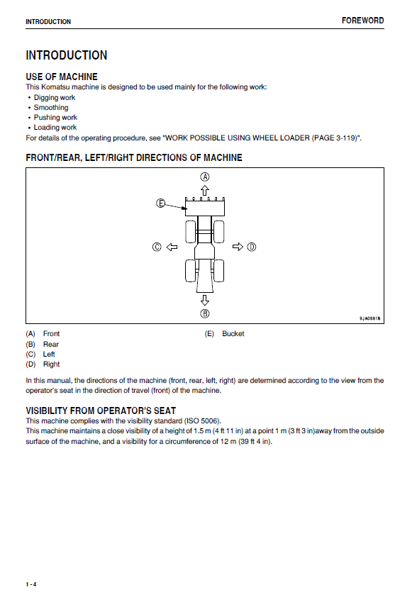 Komatsu WA320-6 Operation and Maintenance Manual Download
