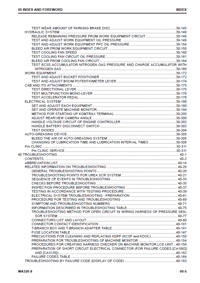 Komatsu WA320-8 Workshop Manual SEN06597-05 PDF