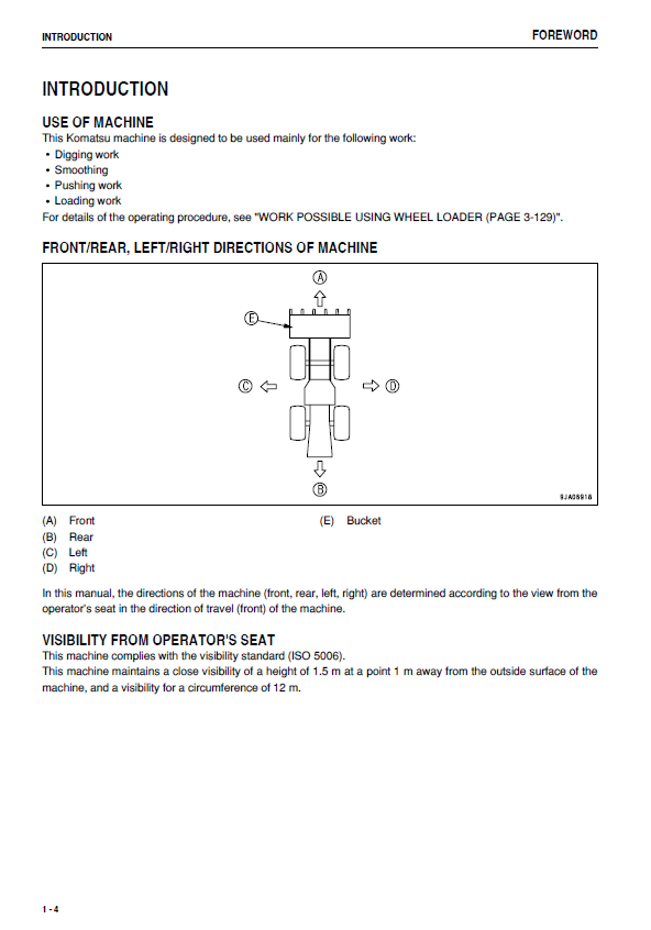 Komatsu WA320PZ-6 Wheel Loader Manual: Operation & Safety Guide