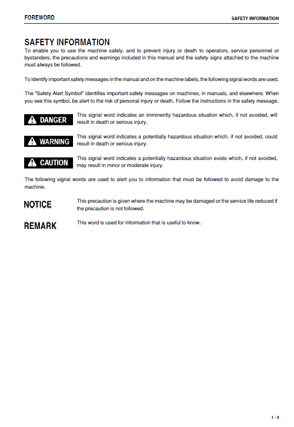 Komatsu WA320PZ-6 Wheel Loader Service & Operation Manual | TEN00459-05