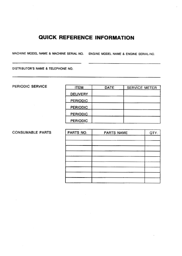 Komatsu WA380-1L Loader Operation and Maintenance Instructions (Pub. SEADU423KD10)
