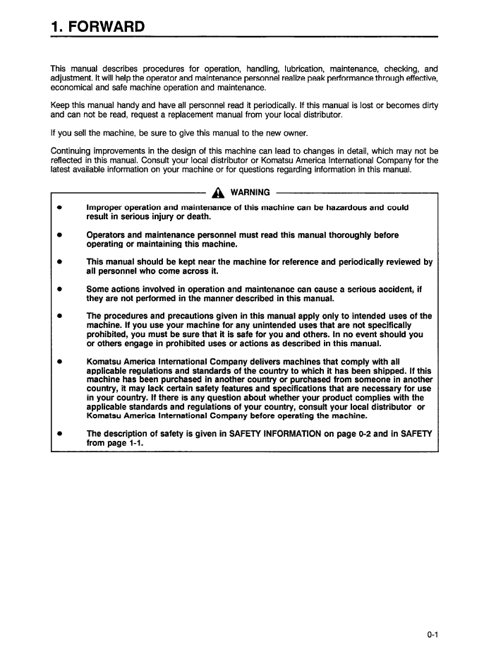 Komatsu WA380-3 Wheel Loader Maintenance Manual CEAMW23091 PDF