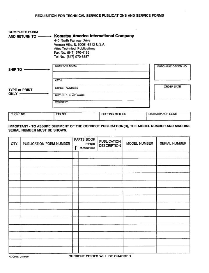 Komatsu WA420-1LC Service Manual CEBDW24020 PDF