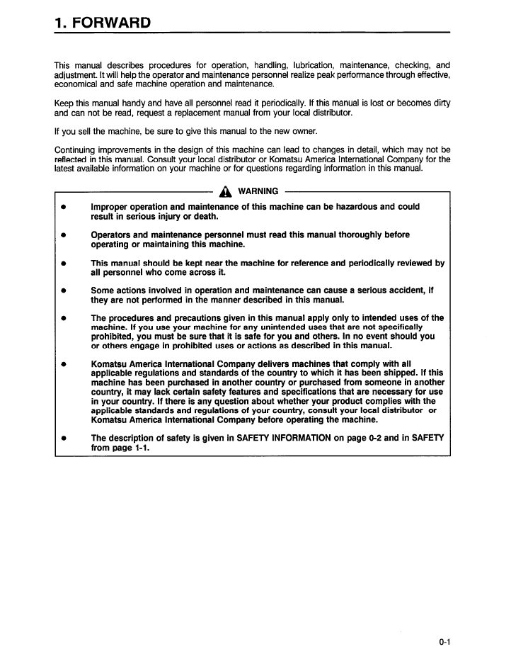 Komatsu WA420-3 Wheel Loader Maintenance Manual (CEAM000601 PDF)