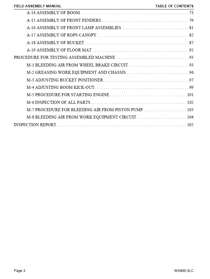Komatsu WA420-3 Wheel Loader Service Manual CEBD000200