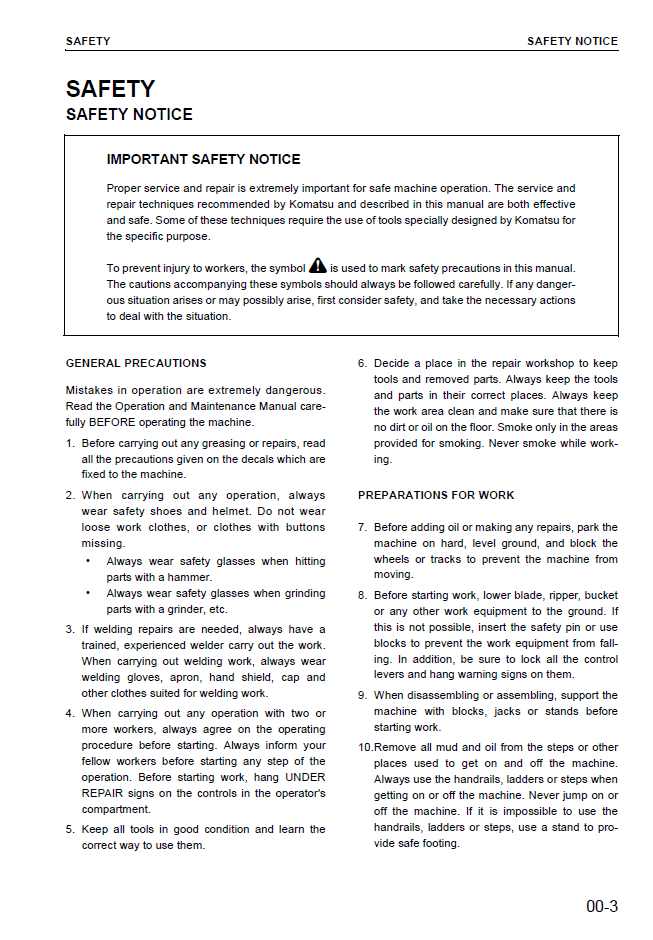 Komatsu WA430-5 Workshop Manual PDF SEBM025406