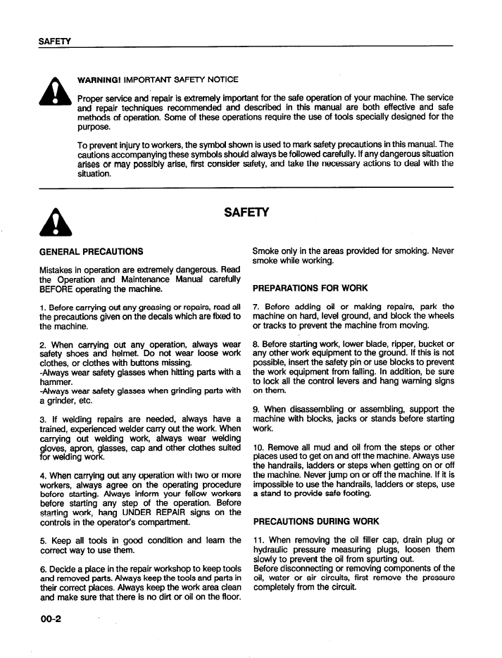 Komatsu WA450-2 Loader Maintenance Guide CEBDW21020 PDF