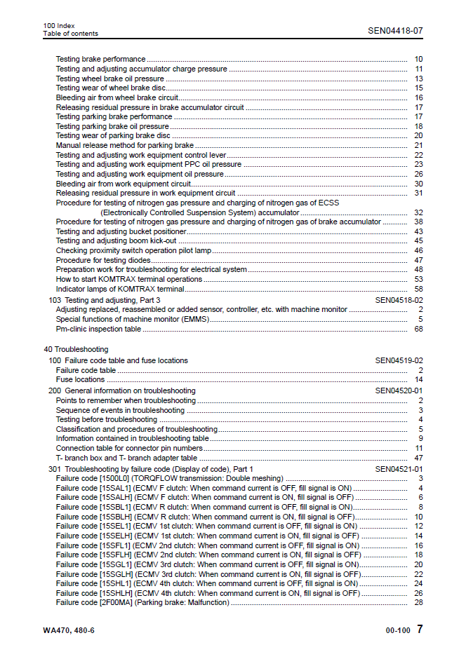 Komatsu WA470-6 WA480-6 Repair Manual SEN04409-07 PDF