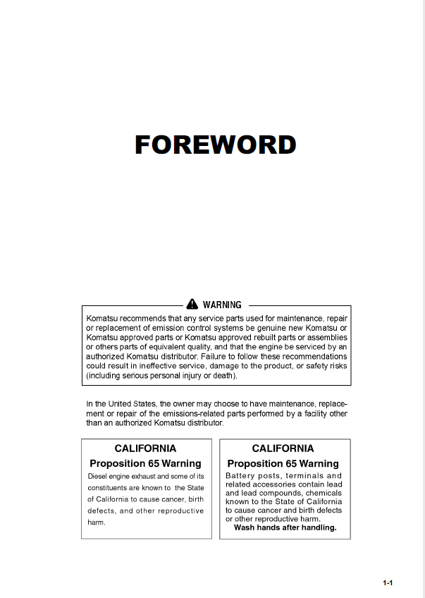 Komatsu WA470-7 Operation Manual CEAM026702 PDF