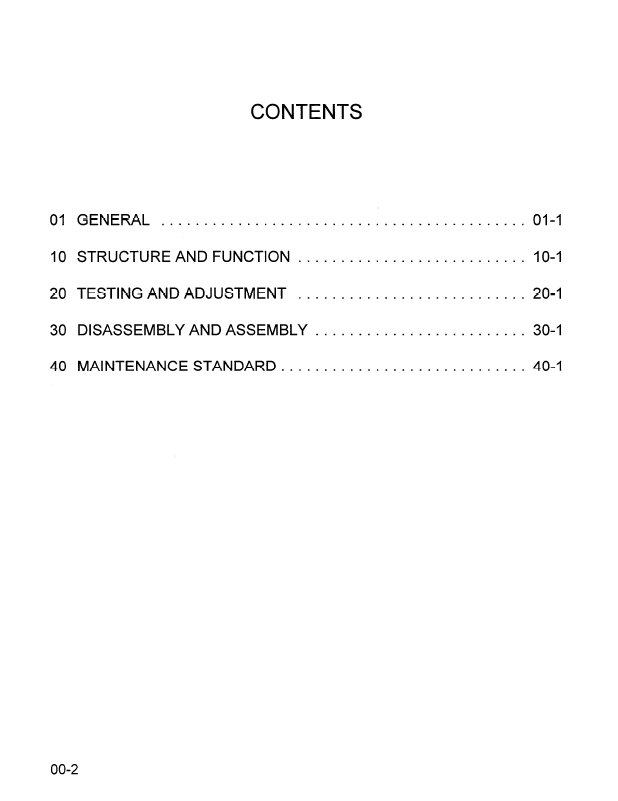 Komatsu WA500-1 Wheel Loader Service Manual CEBD000500