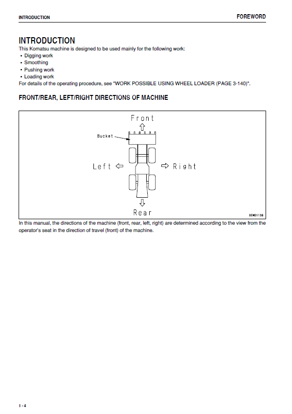 Komatsu WA500-6 Loader Operation, Maintenance & Service Manual