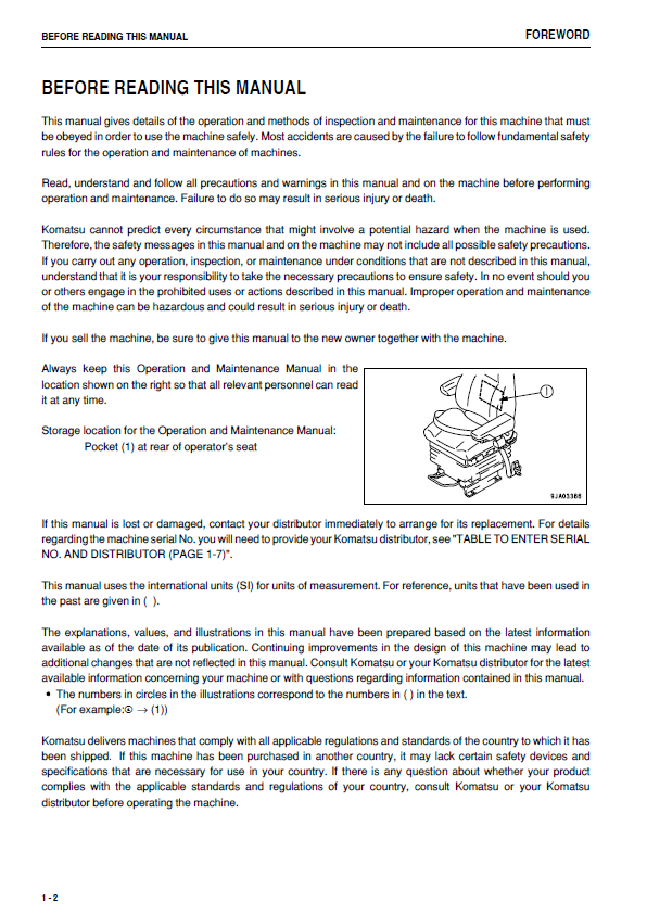 Komatsu WA500-6 Operation and Maintenance Manual – PDF