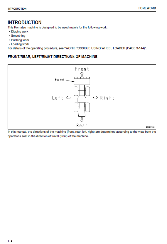 Komatsu WA500-6 Wheel Loader Owner and Maintenance Handbook