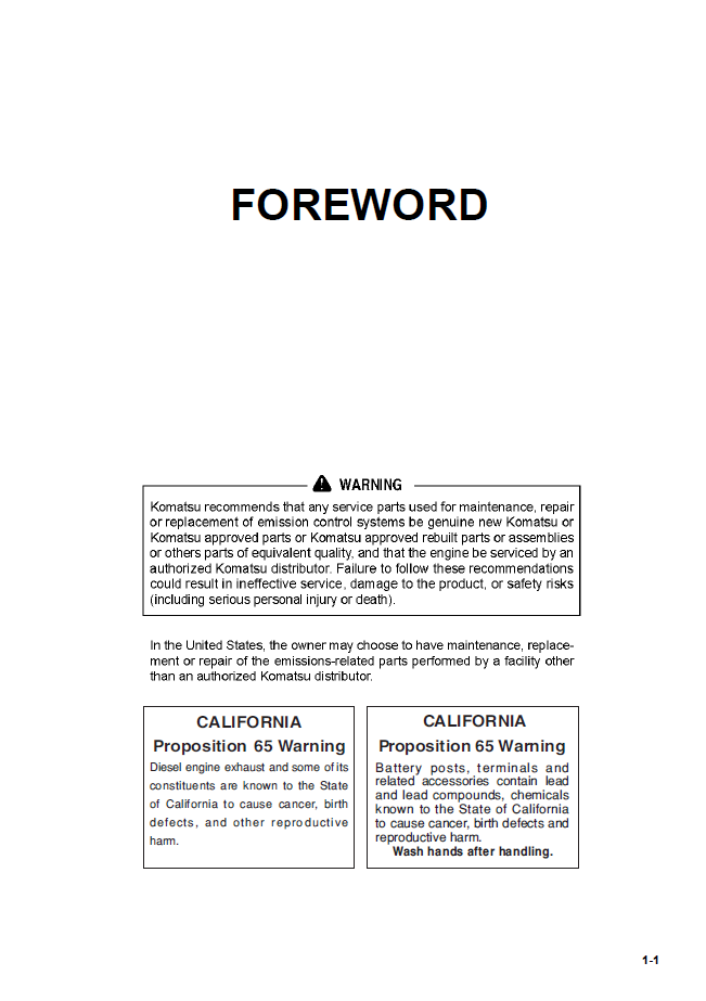 Komatsu WA500-8 Operation Manual CEAM030702 PDF