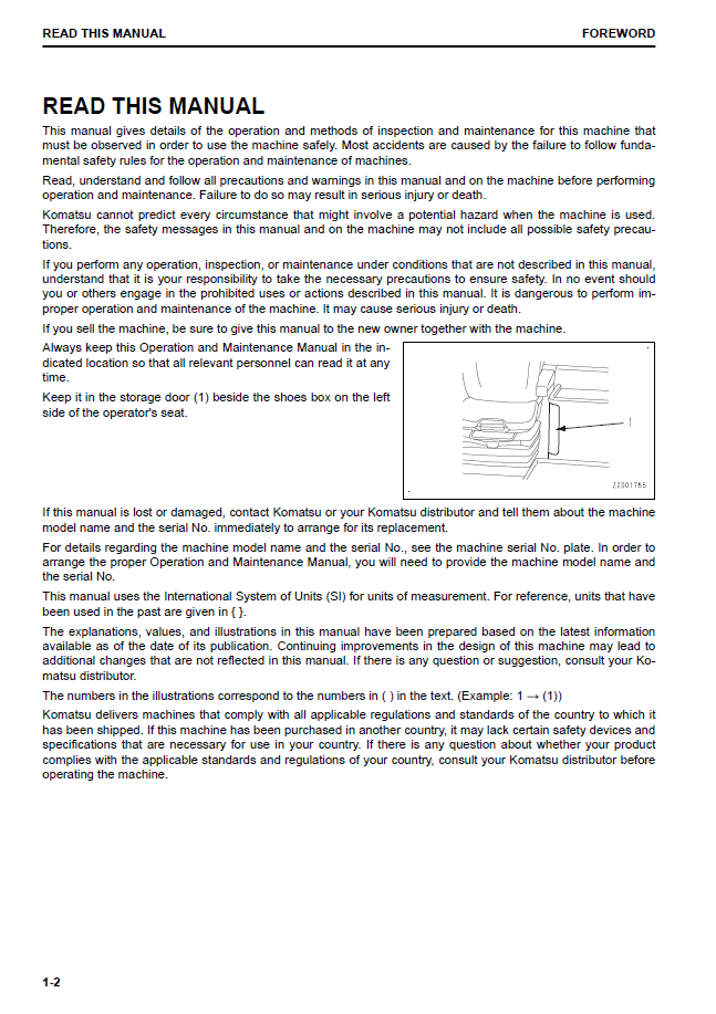 Komatsu WA500-8 Wheel Loader Manual CEAM030702 PDF
