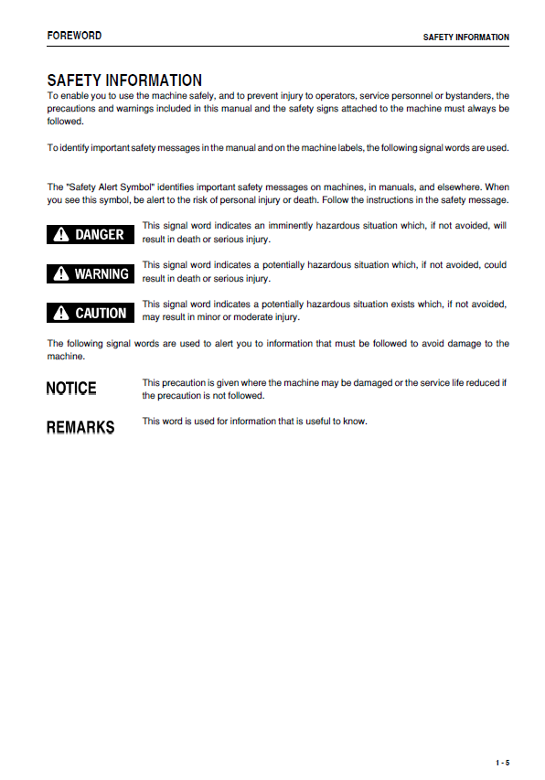 Komatsu WA600-6 Wheel Loader Maintenance & Operation Guide PDF