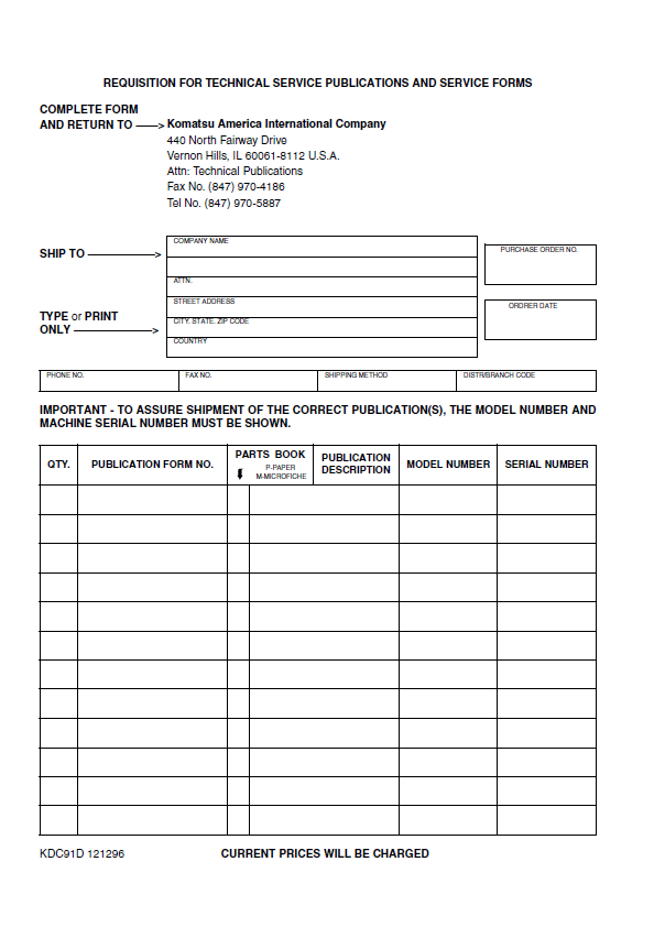 Komatsu WA65-3 Wheel Loader Operator's & Service Maintenance Manual PDF