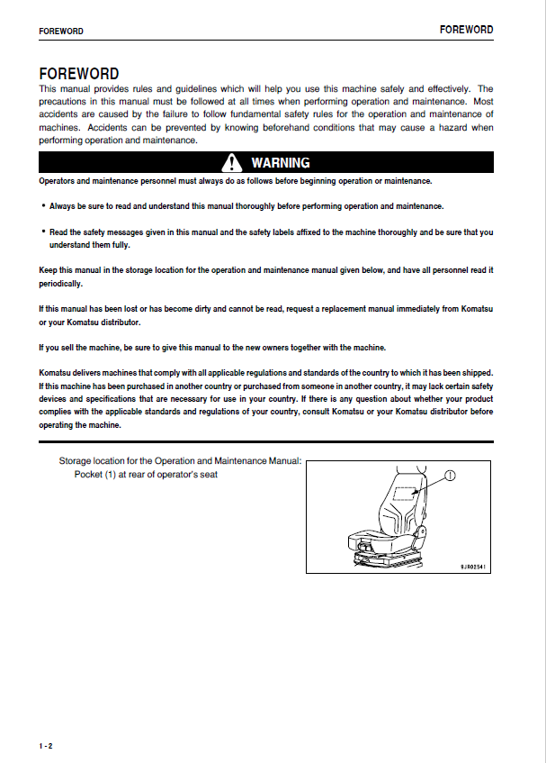 Komatsu WA800L-3 Wheel Loader Service Manual TEN00007-02 PDF