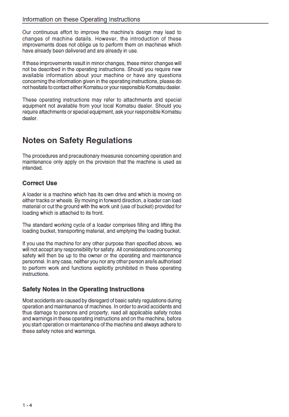 Komatsu WA90-3 Wheel Loader Complete Owner & Operation Manual [PDF]