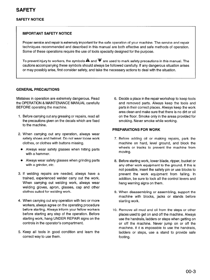 Komatsu WA900-1 Wheel Loader Service Manual CEBD002300 PDF