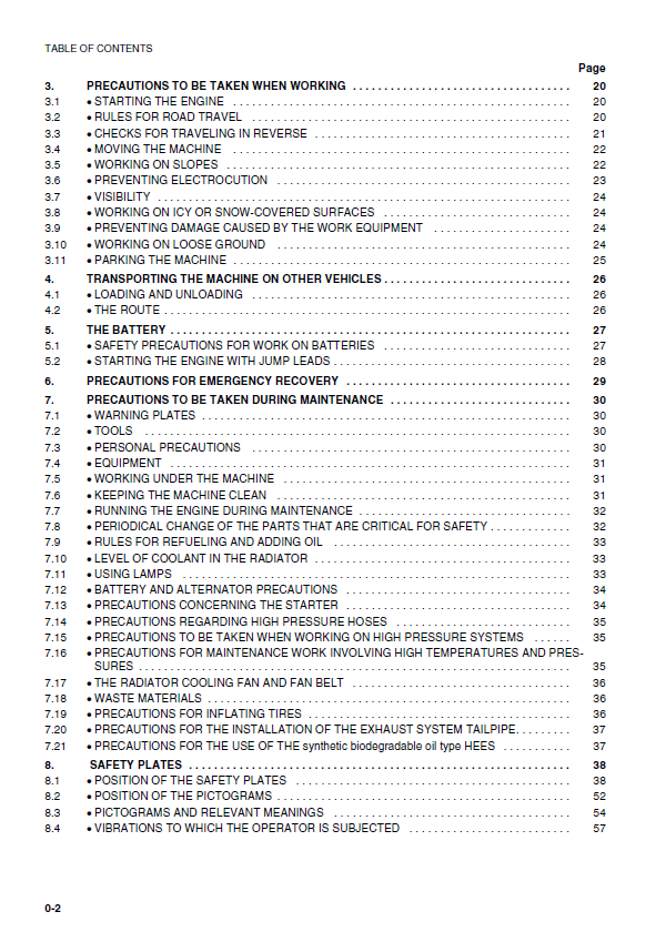 Komatsu WB140-2 / WB150-2 Backhoe Loader Operator & Maintenance Manual