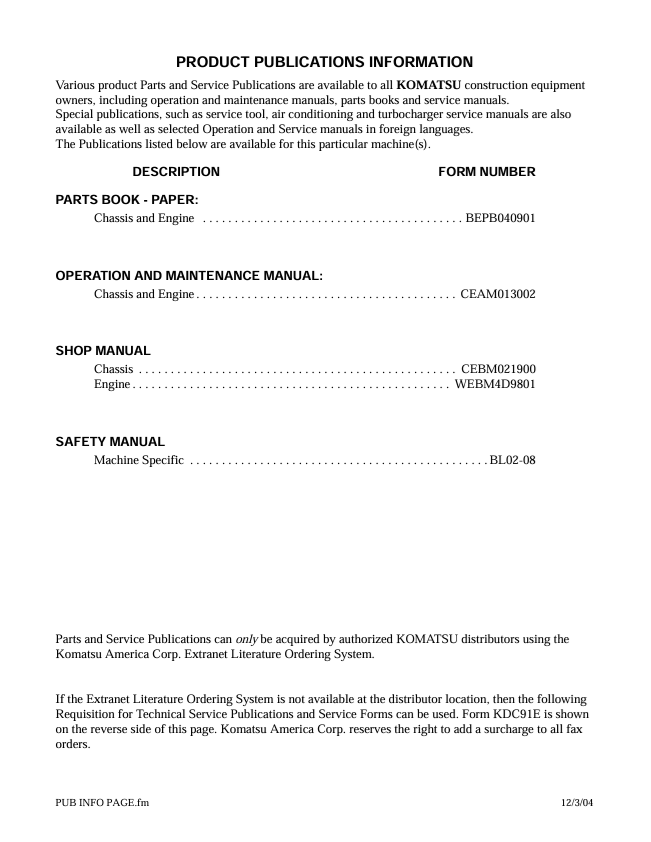 Komatsu WB150AWS-2N Backhoe Loader Service Manual PDF