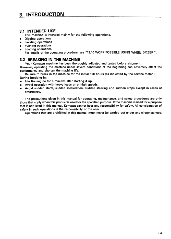 Komatsu WD900-3 Dozer Field Operation & Maintenance Guide SEADW00203 PDF