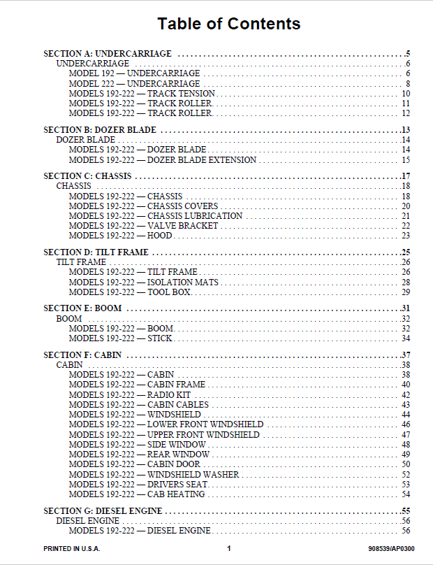 MUSTANG 000-71002 Parts Manual for 1902 & 2202 Models PDF