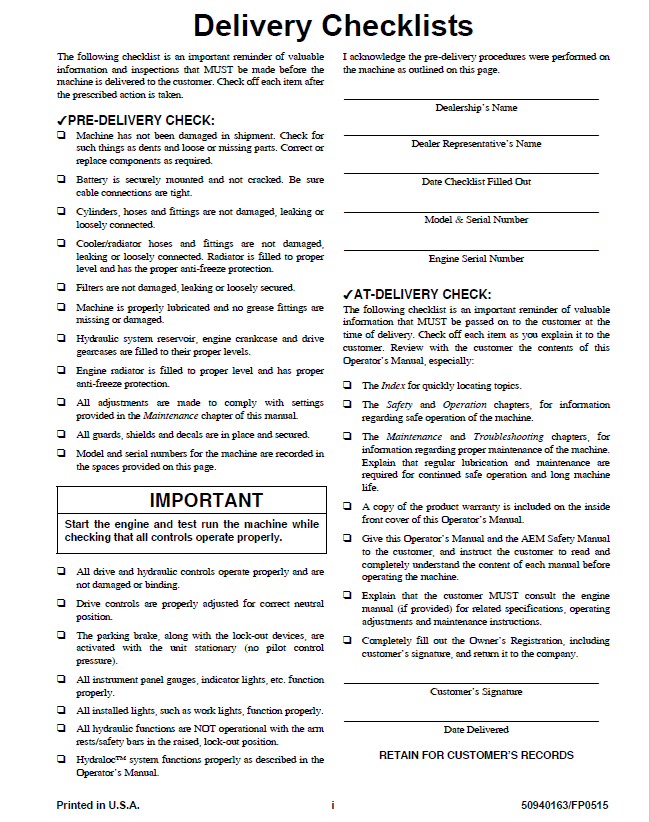 MUSTANG 1750RT NXT2 & 2100RT NXT2 Loader Operator Manual PDF