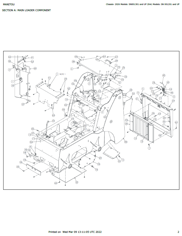 MUSTANG 2026/2041 Equipment Parts Catalog Manual 917162 PDF