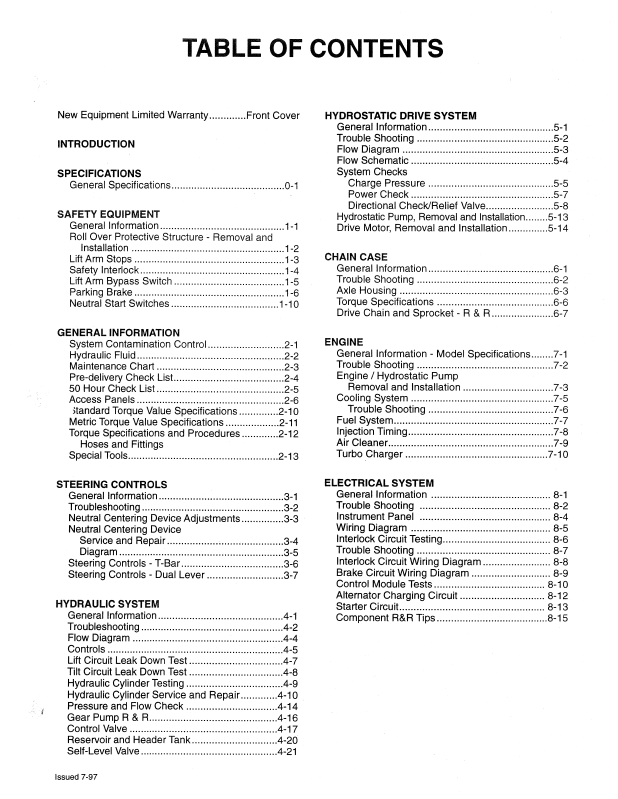 MUSTANG 2060/2070 Complete Service & Repair Manual PDF