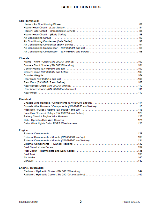 MUSTANG 2500RT Compact Track Loader Illustrated Parts Manual PDF