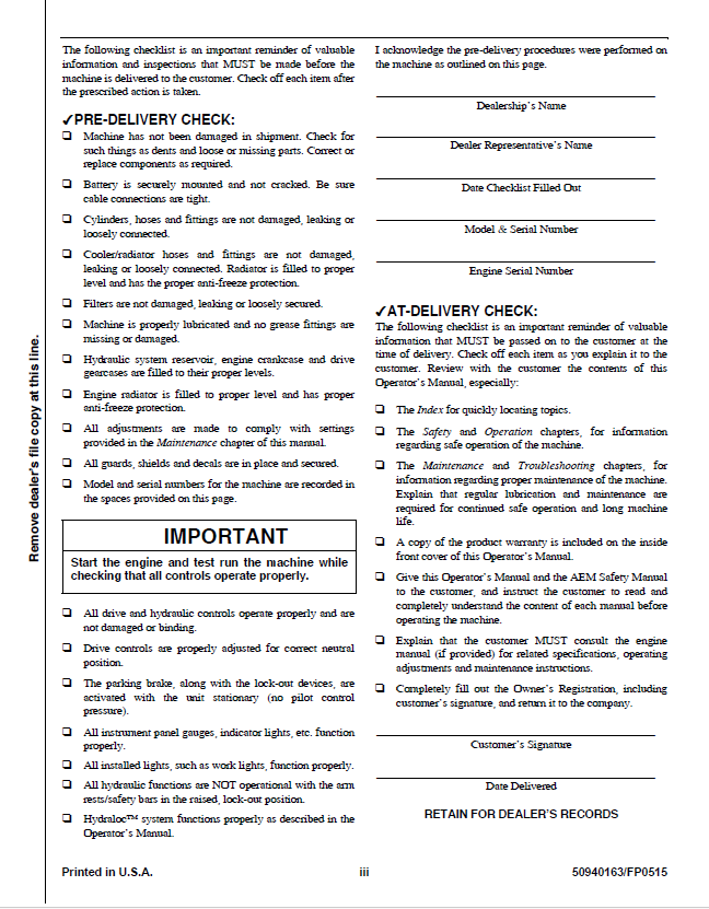 MUSTANG 2500RT Tier 4 Compact Track Loader Service Manual PDF