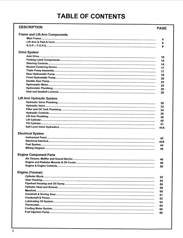 MUSTANG 930A Skid Steer Loader E-Series Parts Manual & Catalog PDF