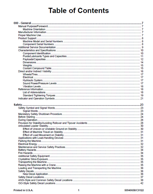 MUSTANG AL550 & AL508 Loader Repair Service Manual Download PDF